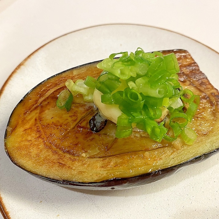 米ナスのステーキ!わさび醤油バターソース